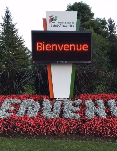 Municipalité de Saint-Alexandre Affichage numérique